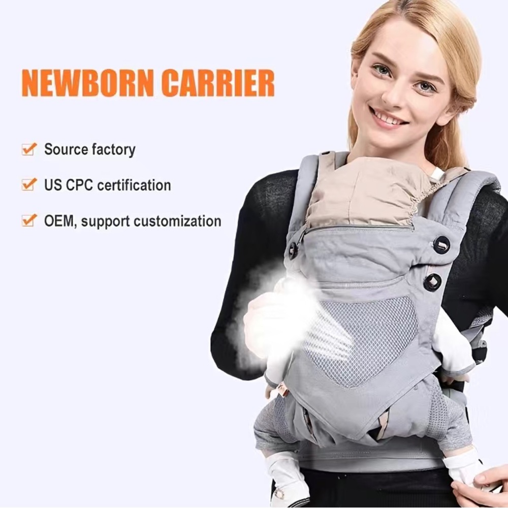 Comfortable Front & Back Breathable Baby Strap!